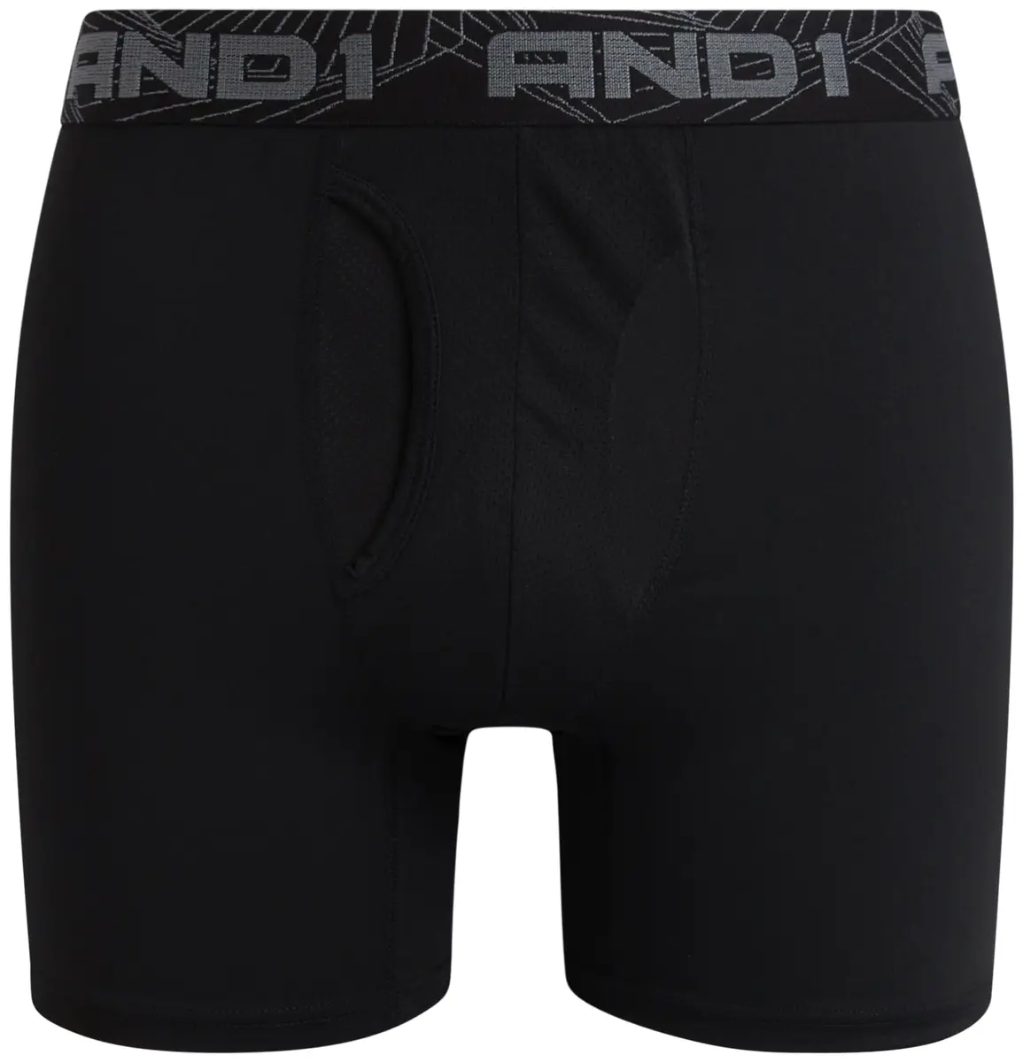 AND1 Mens Boxer Briefs 6 Pack | Moisture Wicking, Performance Fit, Black, 6" Inseam - view 5