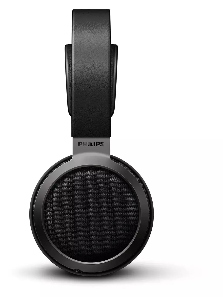 Philips Fidelio X3 Over Ear Headphones | Open-Back Studio Monitor, 50mm Diaphragms, Hi-Res Certified, Premium Leather, Wired - view 2