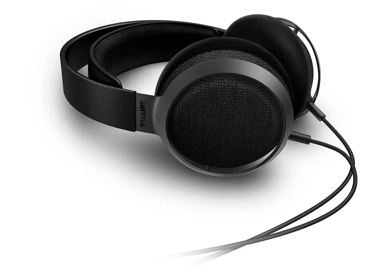 Philips Fidelio X3 Over Ear Headphones | Open-Back Studio Monitor, 50mm Diaphragms, Hi-Res Certified, Premium Leather, Wired - view 3