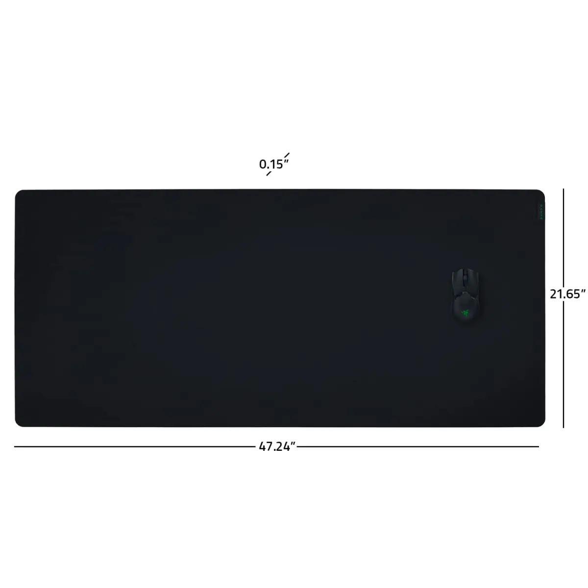 Razer Gigantus V2 3XL Gaming Mouse Pad | Textured Micro-Weave Cloth Surface, 4mm Thick, Classic Black - view 7