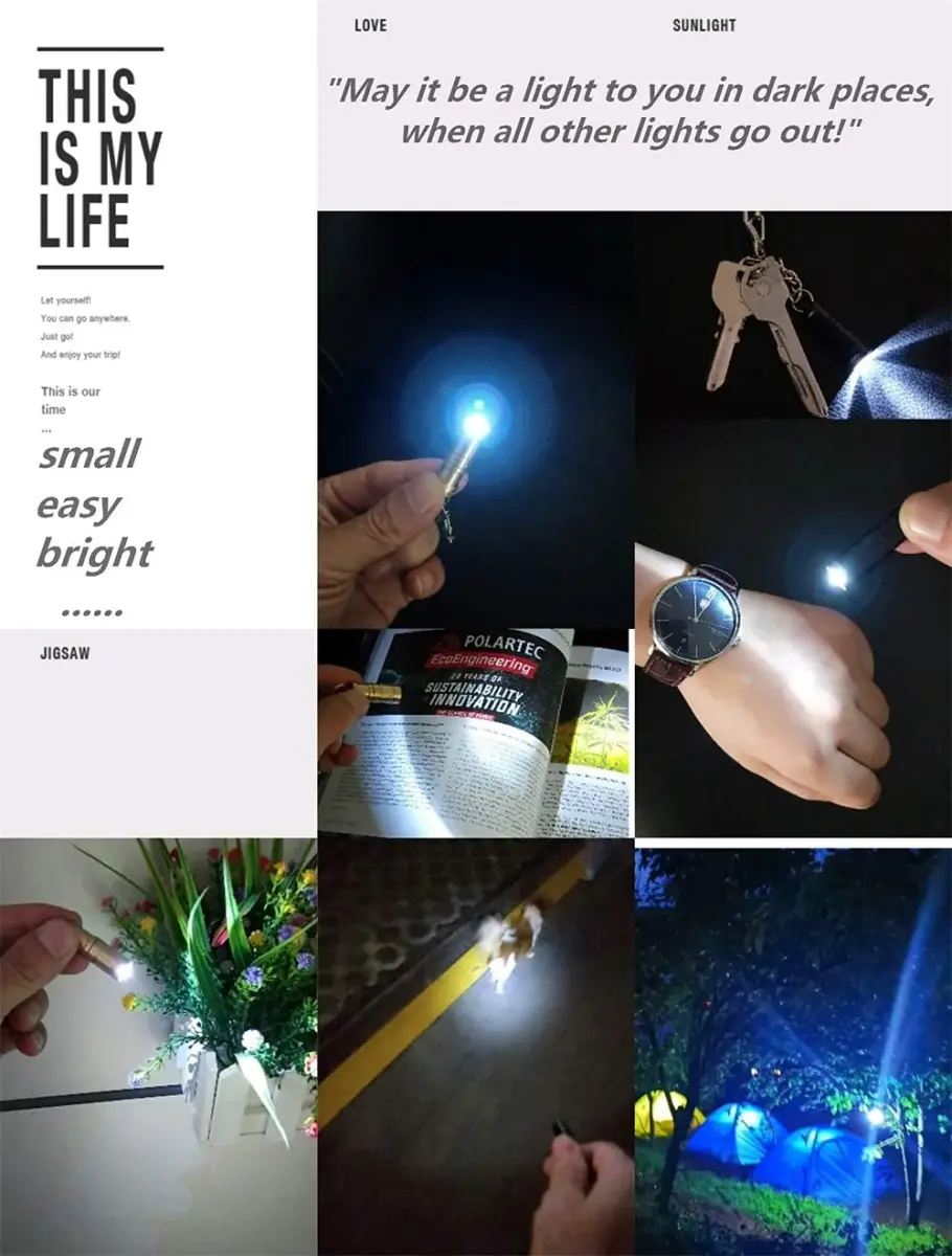 Nitefox e1 Micro Keychain Flashlight 3.3cm (1.3in) | World's Smallest EDC Light - view 8