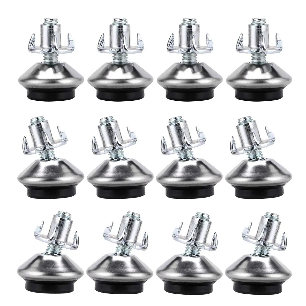 OwnMy M6 Adjustable Swivel Leveling Feet 12PCS Metal Adjustable Table Feet | Floor-Friendly & Adjustable - main product image