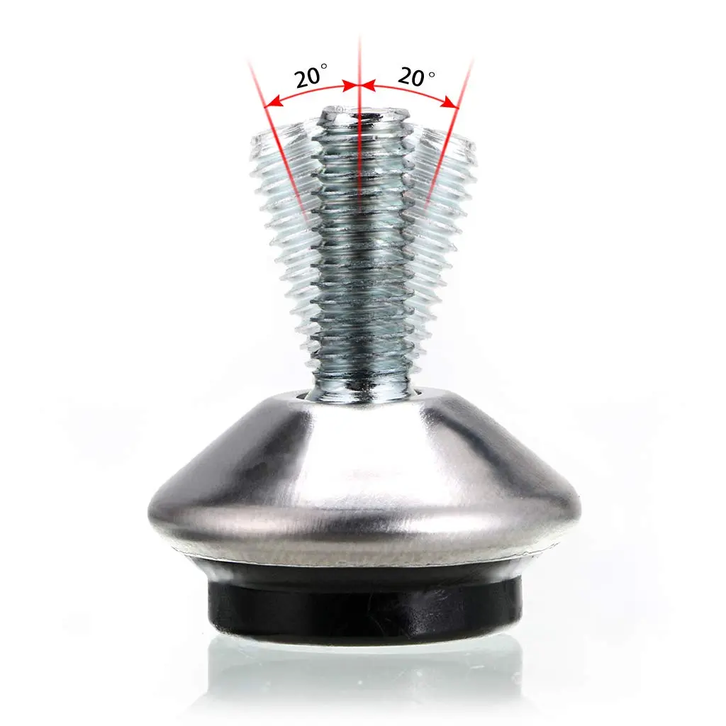 OwnMy M6 Adjustable Swivel Leveling Feet 12PCS Metal Adjustable Table Feet | Floor-Friendly & Adjustable - view 3