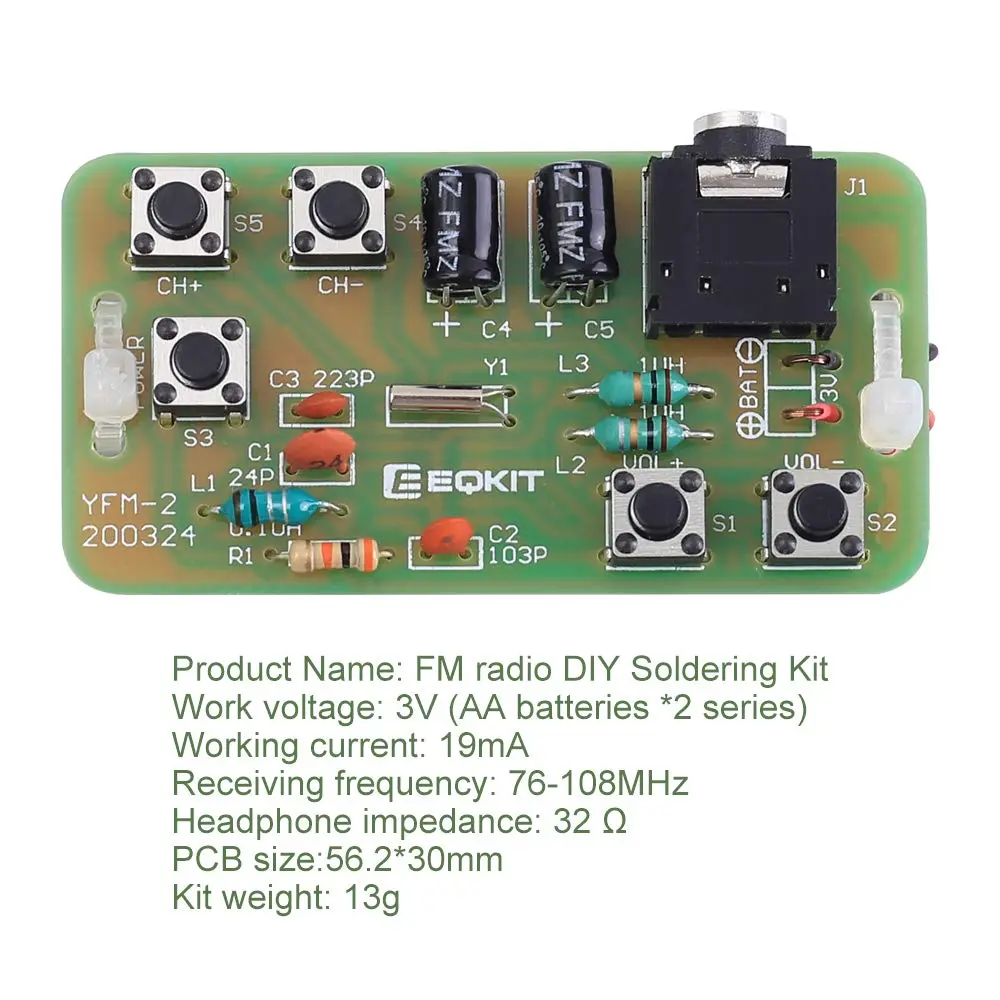 IS DIY Radio Kit 76-108MHz | Learn Soldering & Circuit Assembly for Adults & Students - view 5