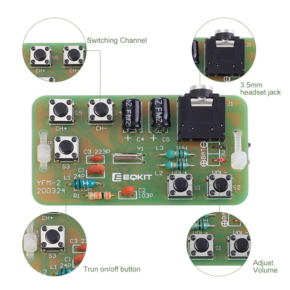 IS DIY Radio Kit 76-108MHz | Learn Soldering & Circuit Assembly for Adults & Students - view 4