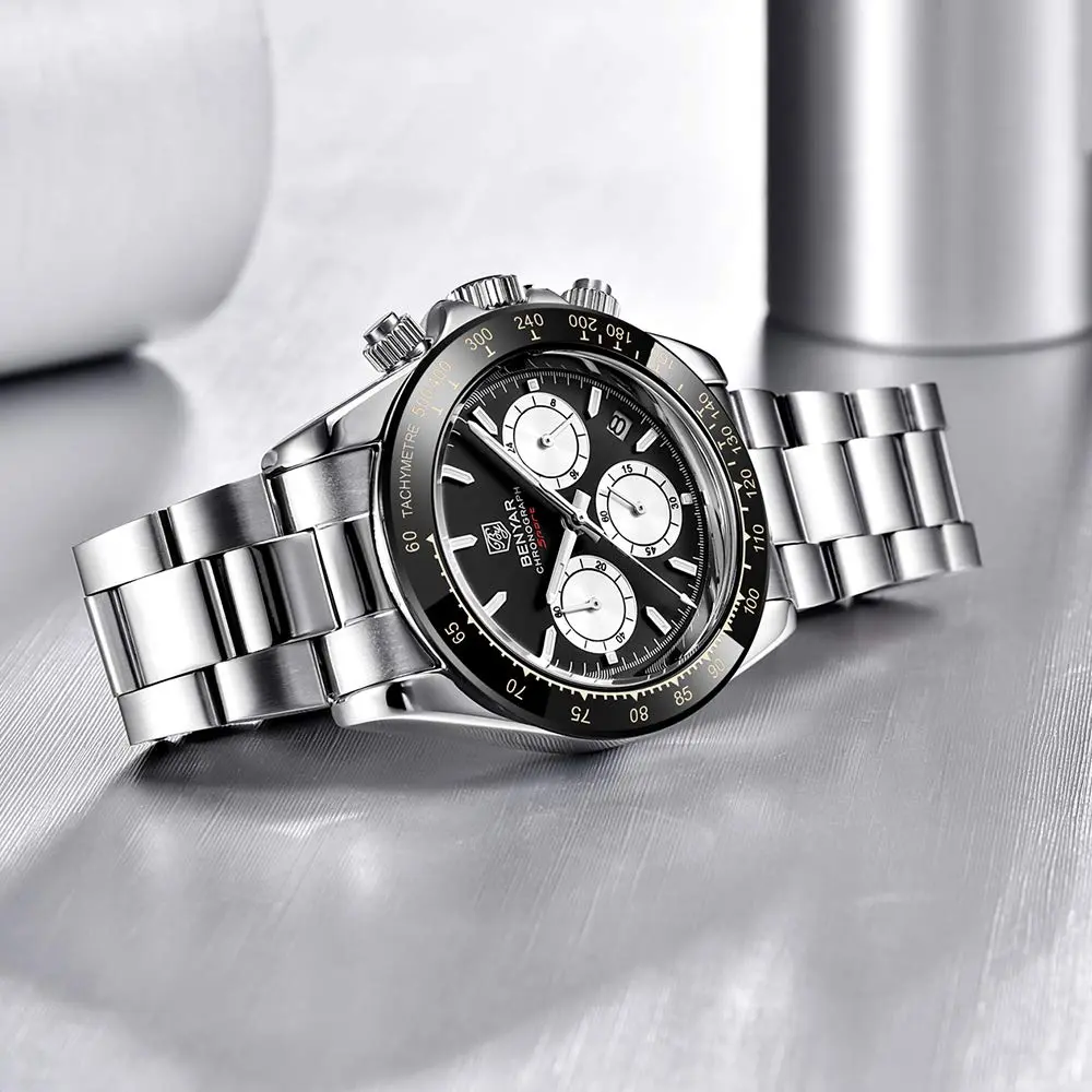 BENYAR Men's Watch Quartz Movement Wrist Watch 4.0cm Dial Diameter | Waterproof & Scratch Resistant - view 5