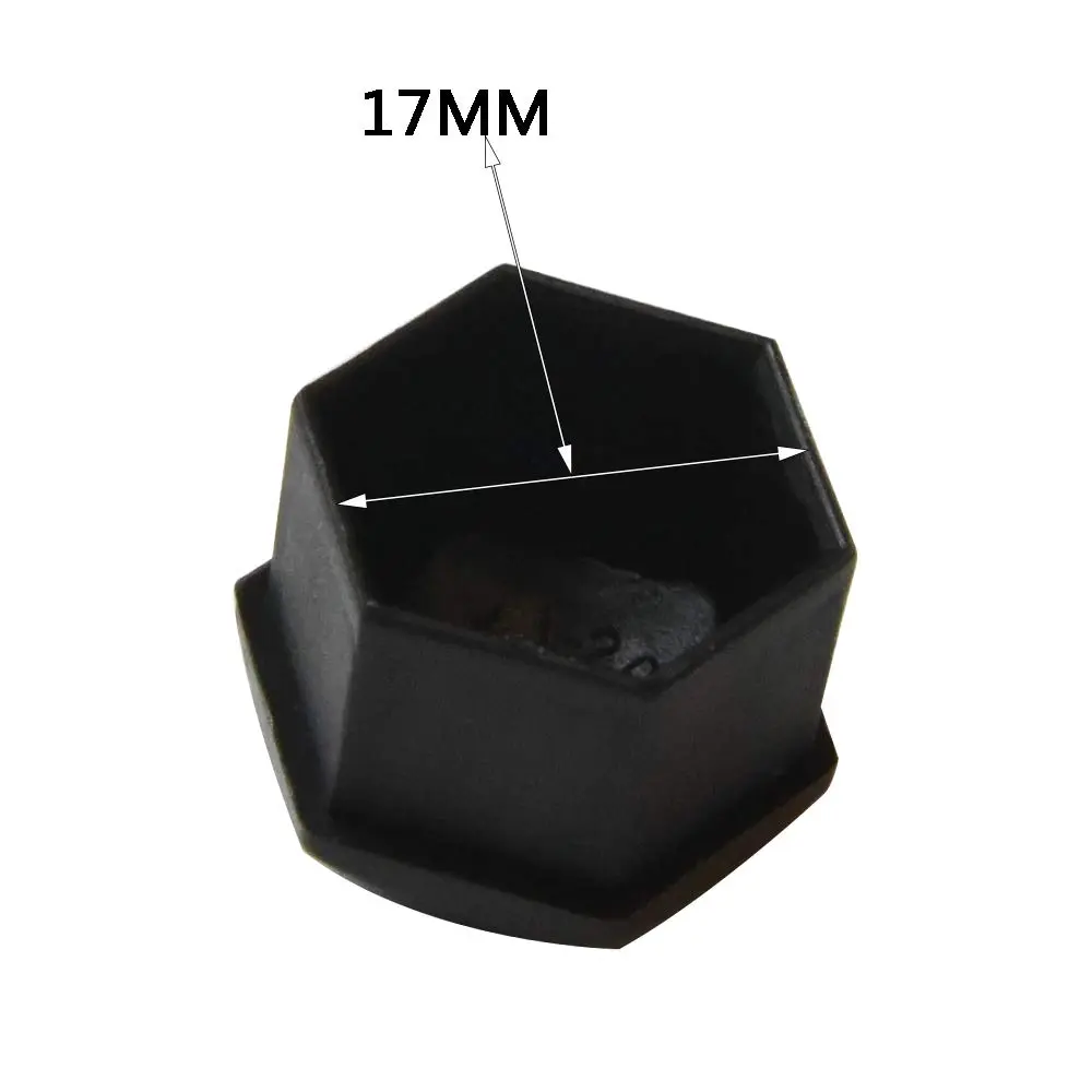 FiveEyes Black 17mm Wheel Lug Nut Covers Set with Removal Tool | 20pcs Bolt Caps for Audi BMW Mercedes - view 2