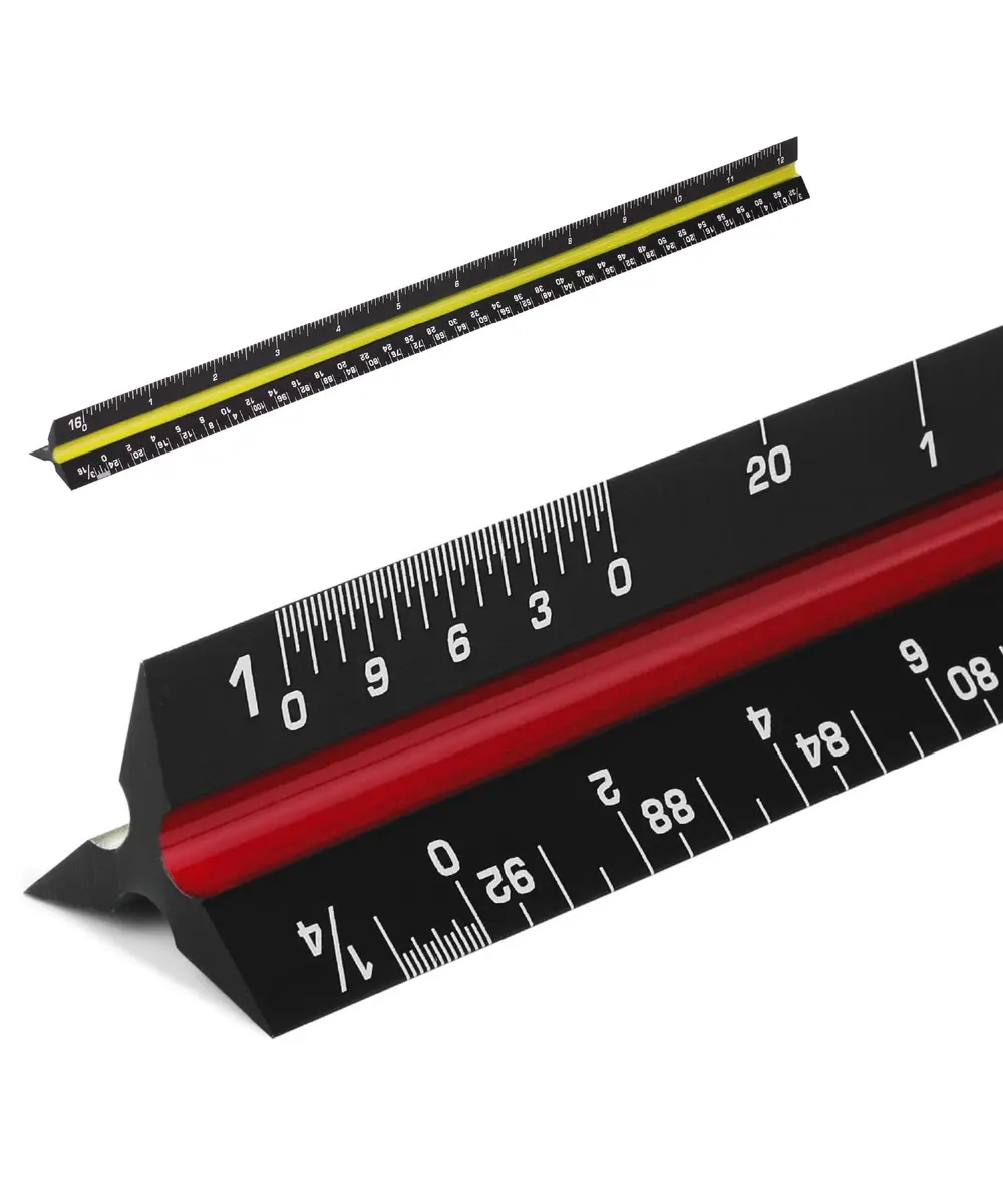 Mr. Pen Architectural Scale Ruler 12 inch (30 cm) Black | Precision Drafting Tool for Architects - main product image