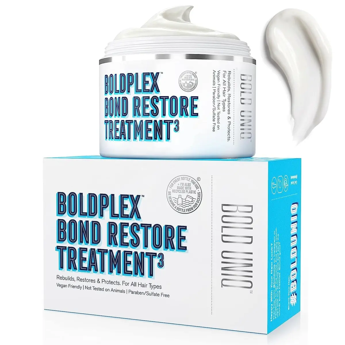BOLD UNIQ BoldPlex Hair Mask 6.76 Fl Oz | Deep Repair for Damaged Hair - main product image