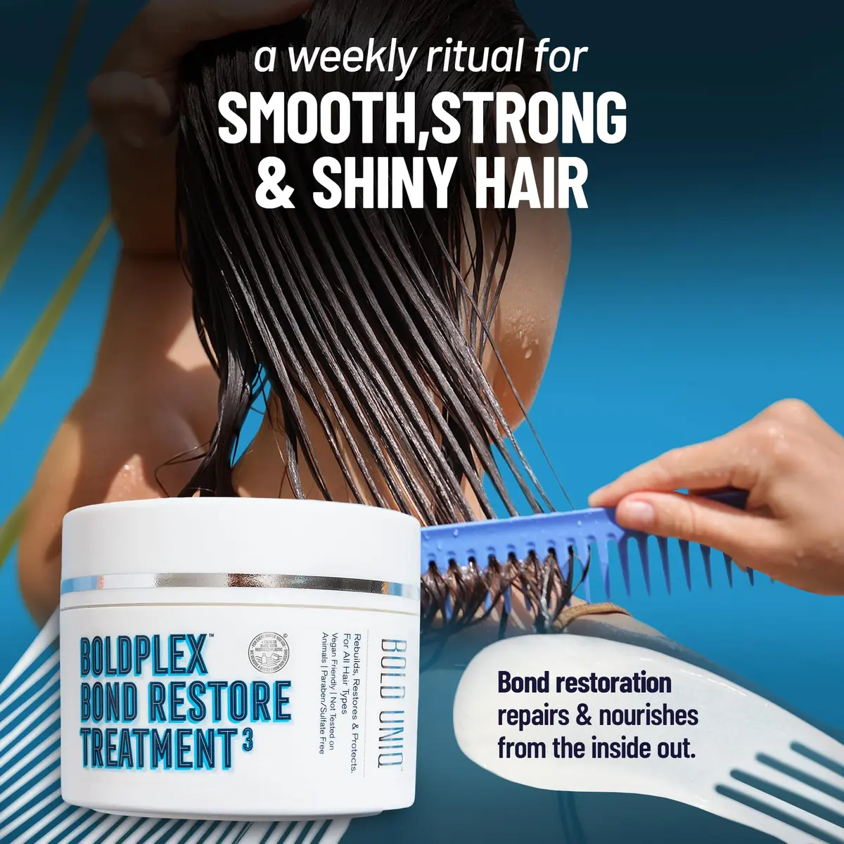 BOLD UNIQ BoldPlex Hair Mask 6.76 Fl Oz | Deep Repair for Damaged Hair - view 8