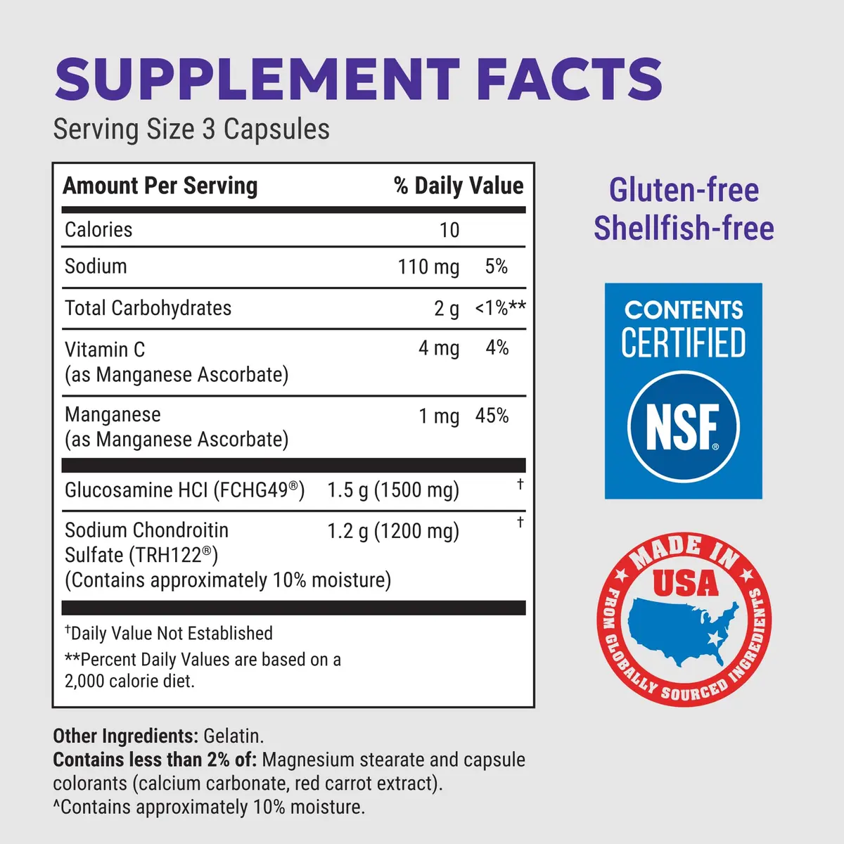 Nutramax Cosamin DS Joint Supplement 180 Capsules | Clinically Proven Cartilage Support - view 2
