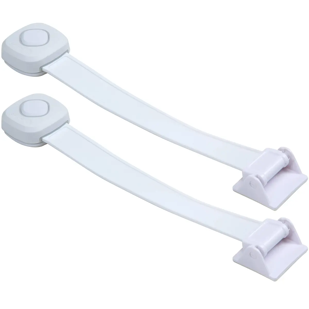 Safety 1st Outsmart Toilet Lock, Two Pack, White | Child-Safe Toilet Lock with Decoy Button - main product image
