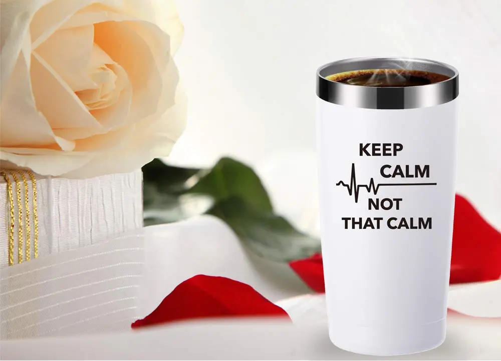momocici Keep Calm Not That Calm 20 oz Travel Mug | Appreciation Gift for Doctor & Nurse - view 4