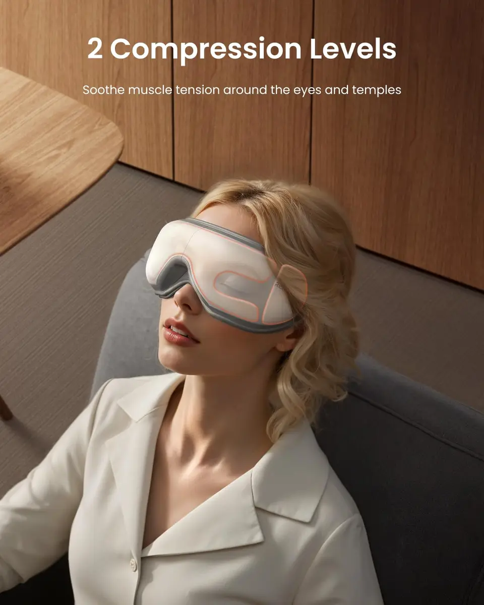 RENPHO Eyeris 1 Eye Massager with Heat | Sleep Mask with Remote Control for Relaxation - view 3