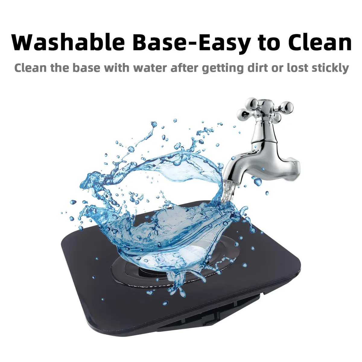 iSaddle Universal Dashboard GPS Phone Tablet PC Navigation Mount Holder with Silica Gel Base, Black (15.8cm x 15.8cm) - view 5