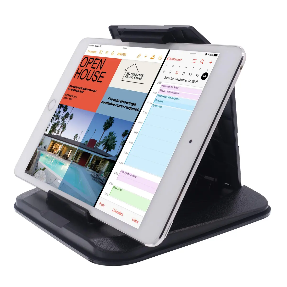 iSaddle Universal Dashboard GPS Phone Tablet PC Navigation Mount Holder with Silica Gel Base, Black (15.8cm x 15.8cm) - view 6