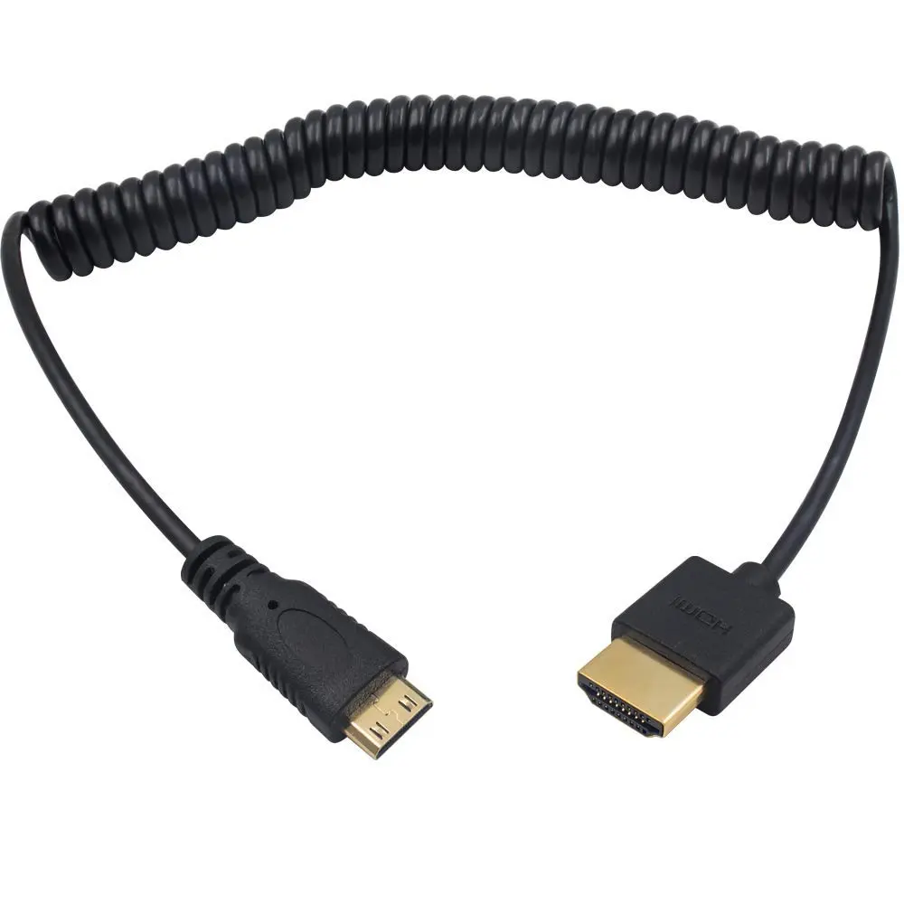 Duttek Ultra Thin 4K Mini HDMI to HDMI Cable 1.8m (6ft) Coiled | Supports 4K@60Hz, 1080p, 3D - main product image