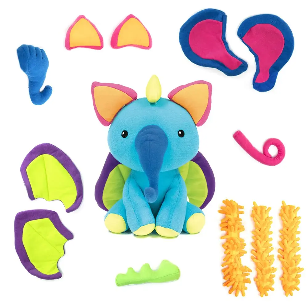 Educational Insights Mixaroo Stuffed Animal for Creative Play & Learning (Medium, Multi, Plush) - main product image