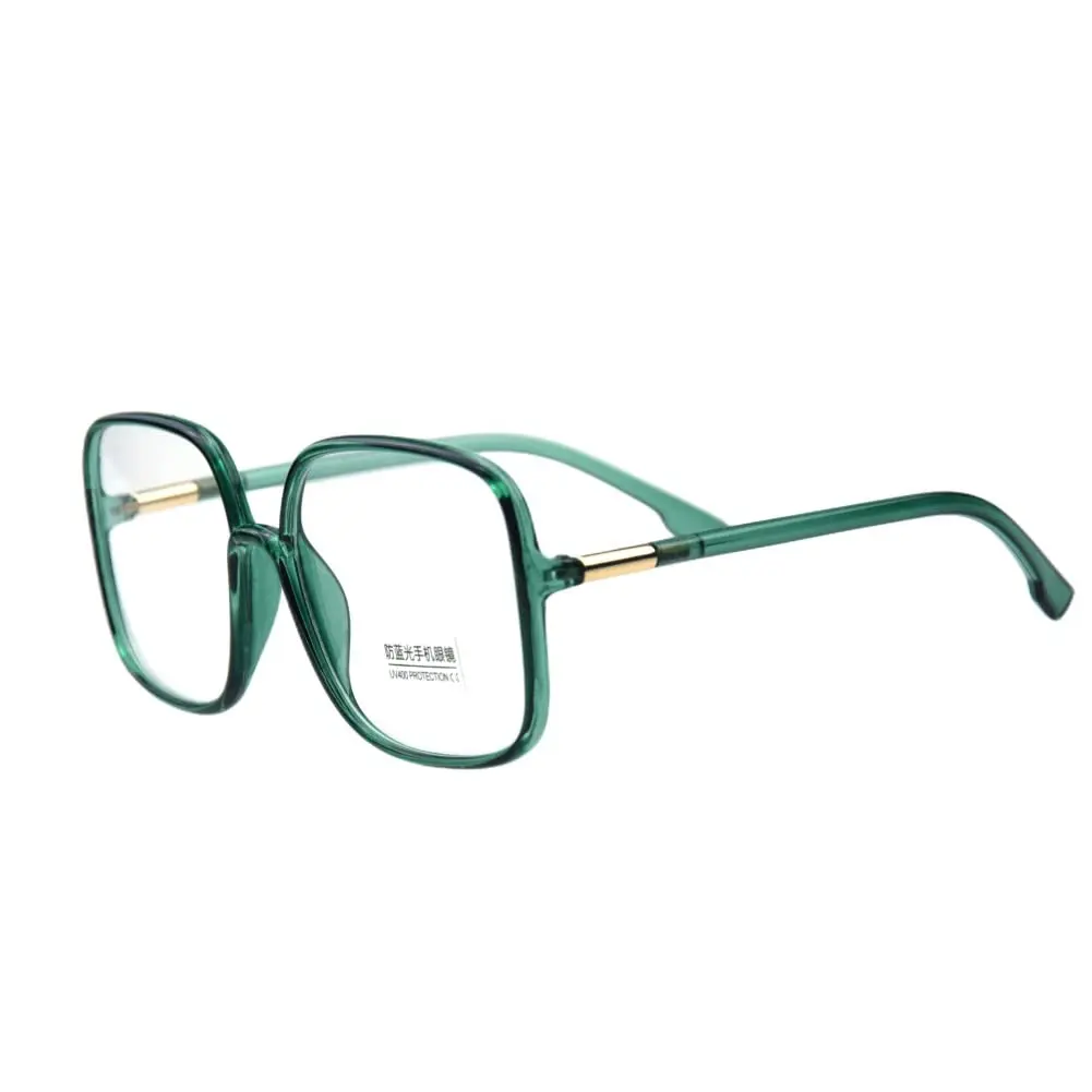 Shiratori Blue Light Blocking Glasses Oversized Nerd Frame | UV400 Anti Blue Ray for Women - main product image
