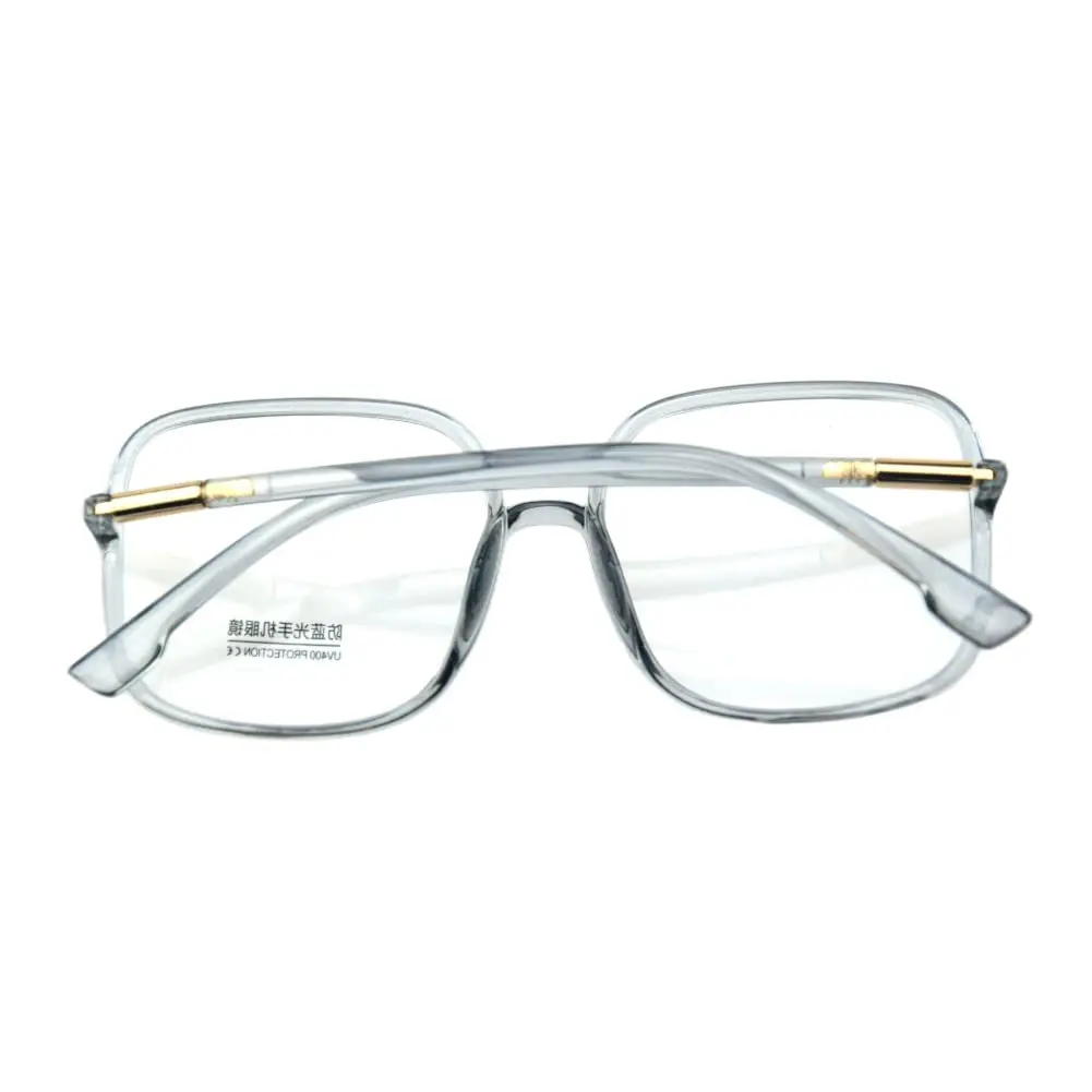 Shiratori Blue Light Blocking Glasses Retro Frame UV400 Protection | Big Nerd Style (139mm) - view 4