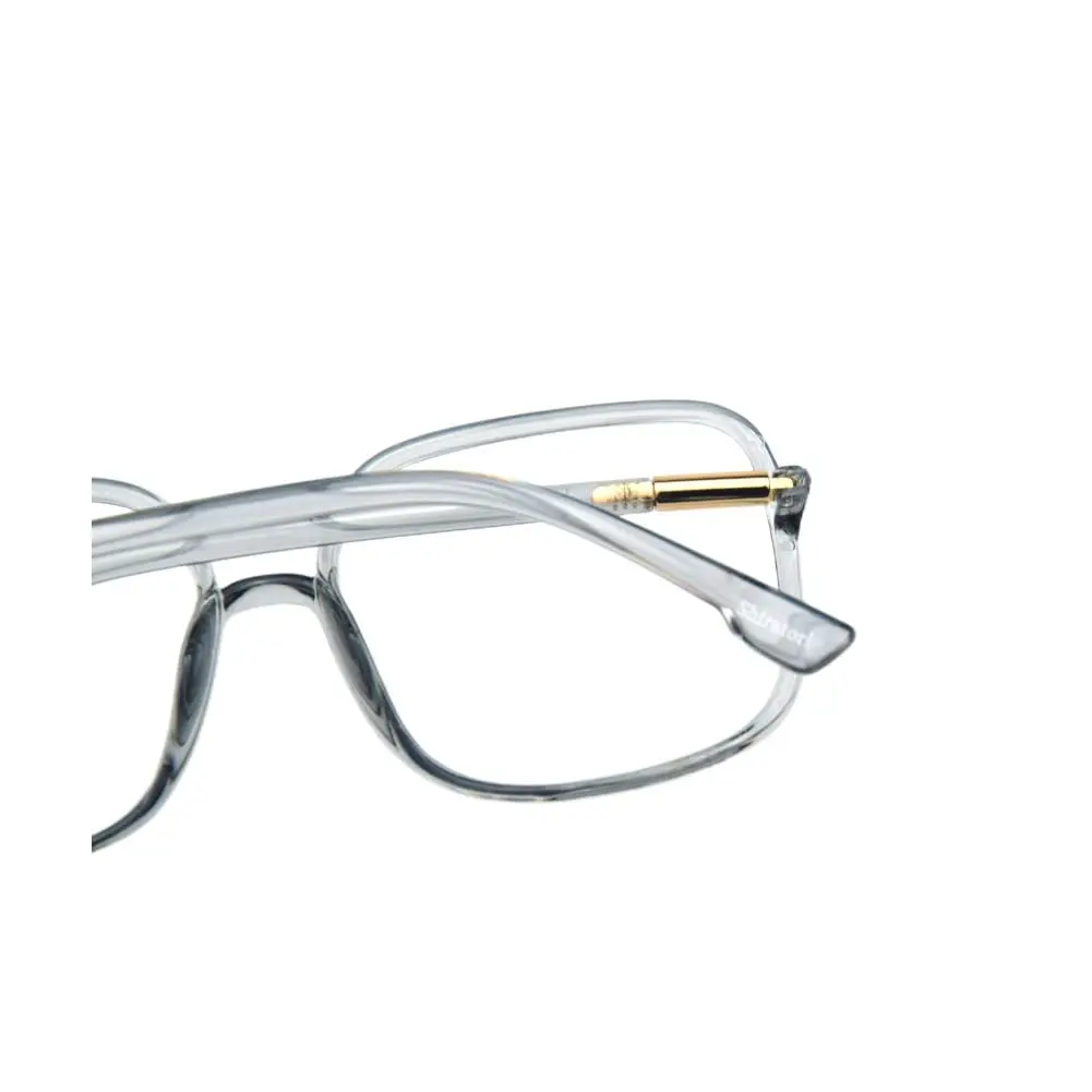 Shiratori Blue Light Blocking Glasses Retro Frame UV400 Protection | Big Nerd Style (139mm) - view 7