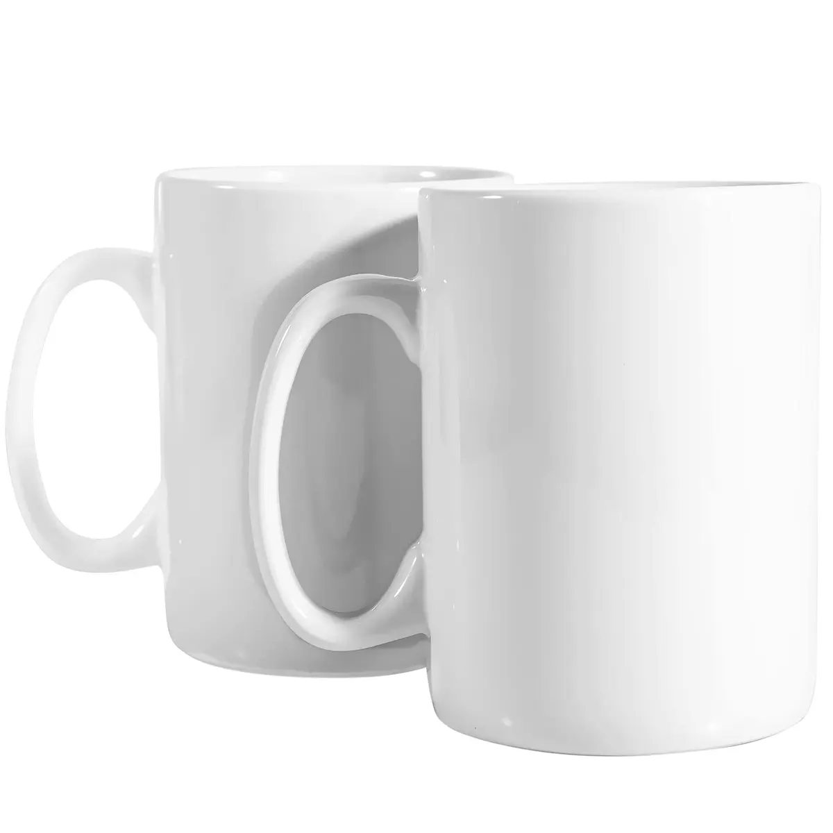 BYCNZB 30oz Super Large Ceramic Coffee Mug Set of 2 | Large Handle, Dishwasher & Microwave Safe (White) - main product image