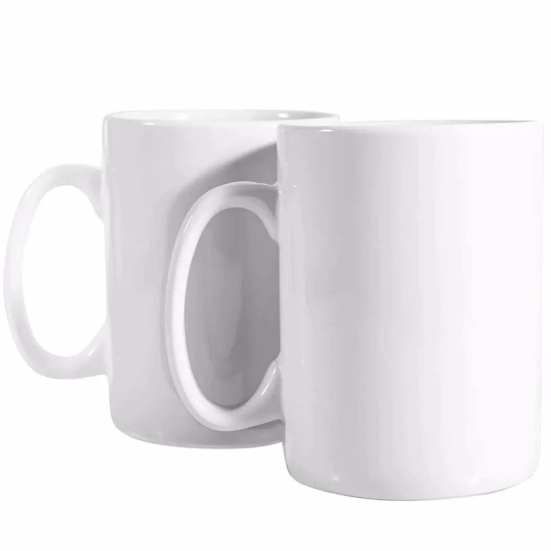 BYCNZB 30oz Super Large Ceramic Coffee Mug Set of 2 | Large Handle, Dishwasher & Microwave Safe (White) - view 2