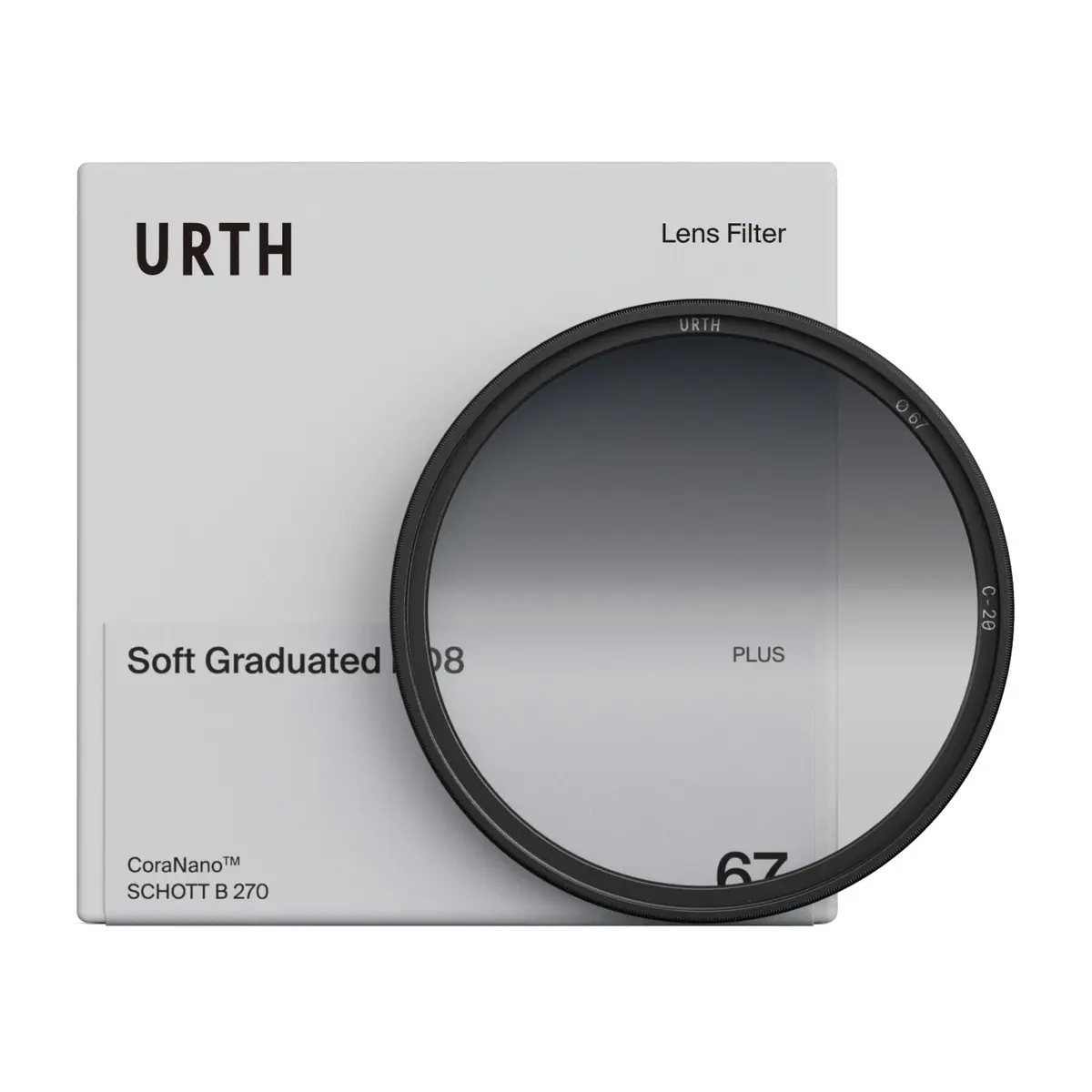 Urth 43mm Soft Graduated ND8 Lens Filter Plus | 3-Stop Light Reduction for Landscape Photography - main product image
