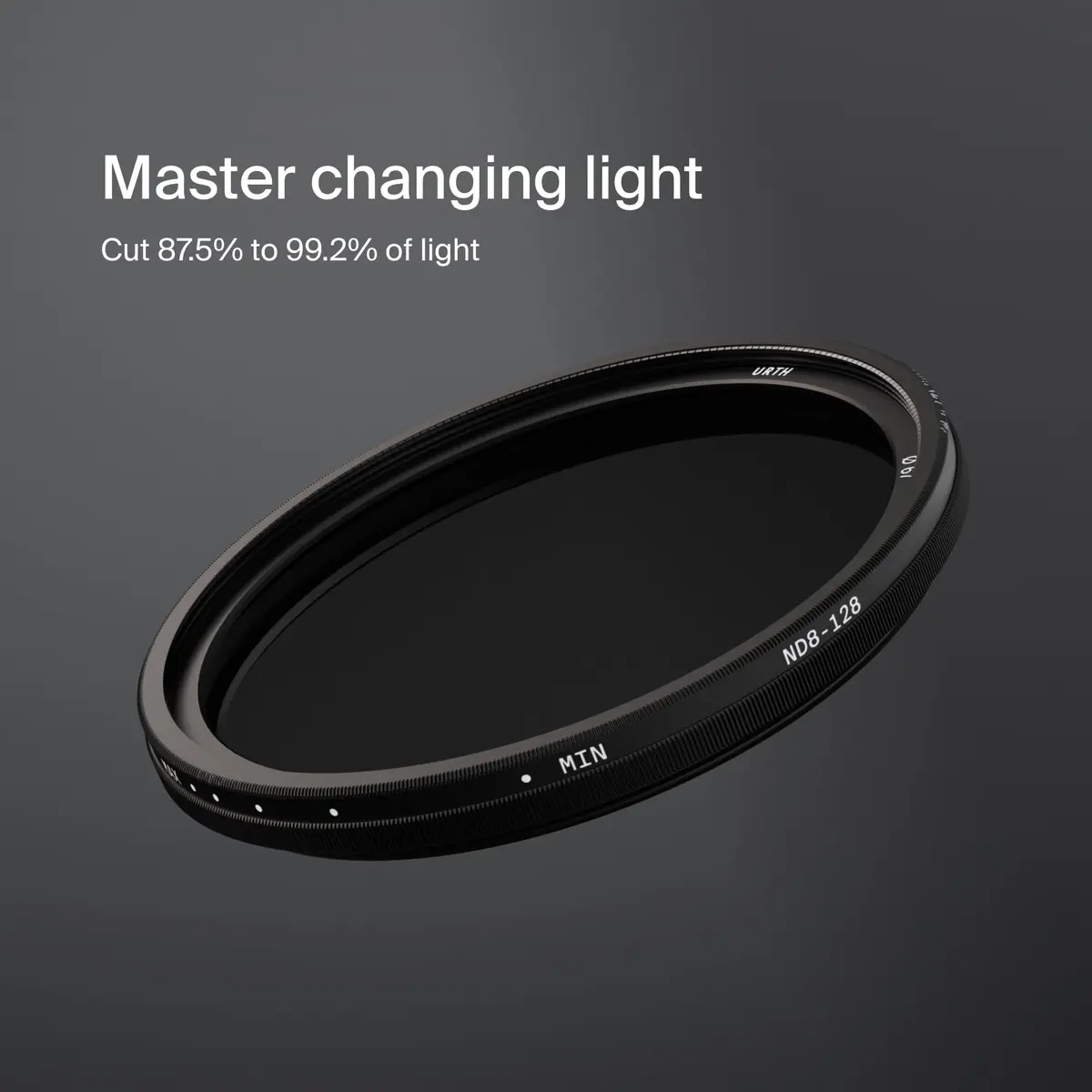 Urth 52mm ND8-128 Variable ND Lens Filter (Plus+) — 3-7 Stop Range, Ultra-Slim Nano-Coated Neutral Density Filter for Cameras - view 2