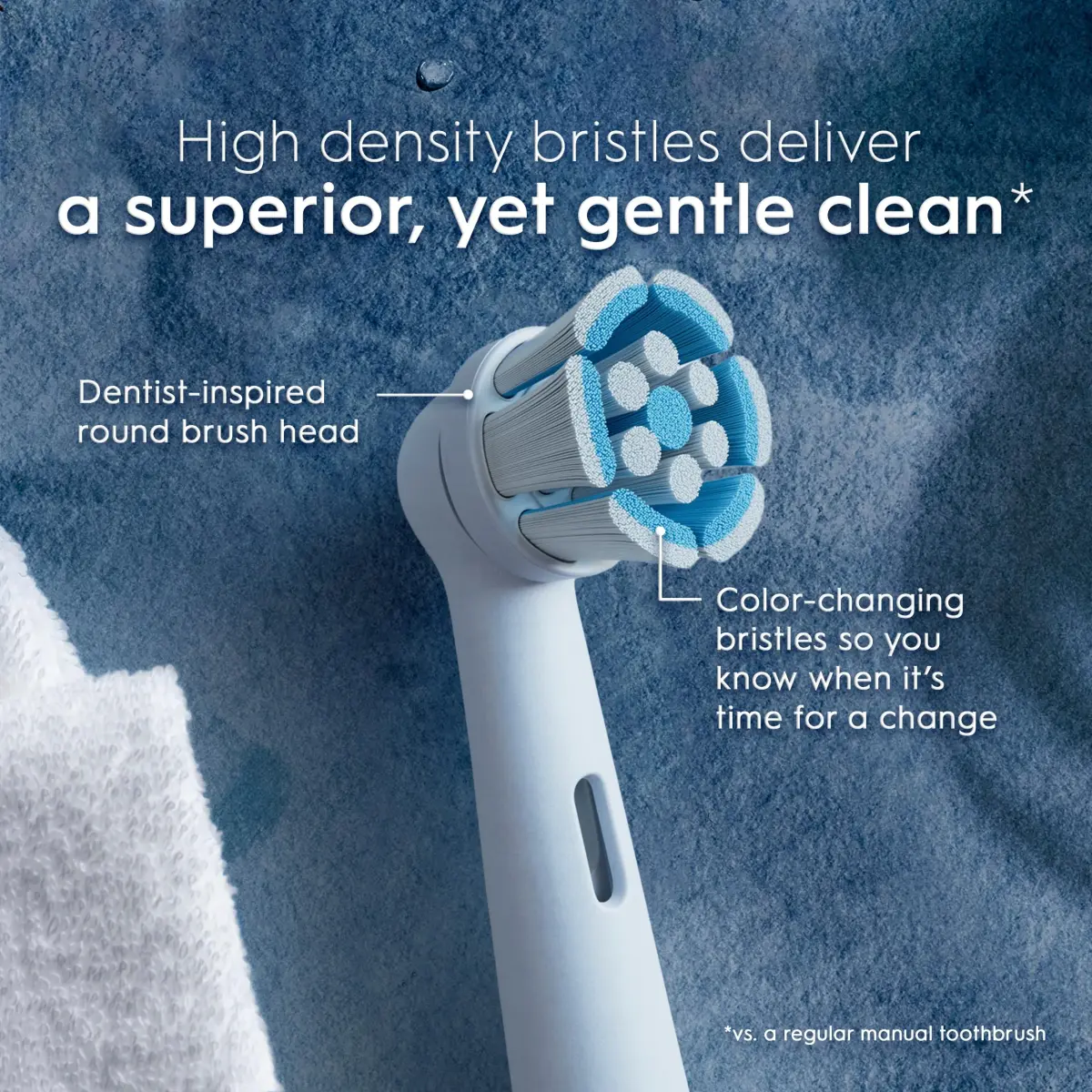 Oral-B iO Series Gentle Care Electric Toothbrush Replacement Brush Heads 2 Count (0.04 lb) | Dentist Recommended for Sensitive Gums - view 2