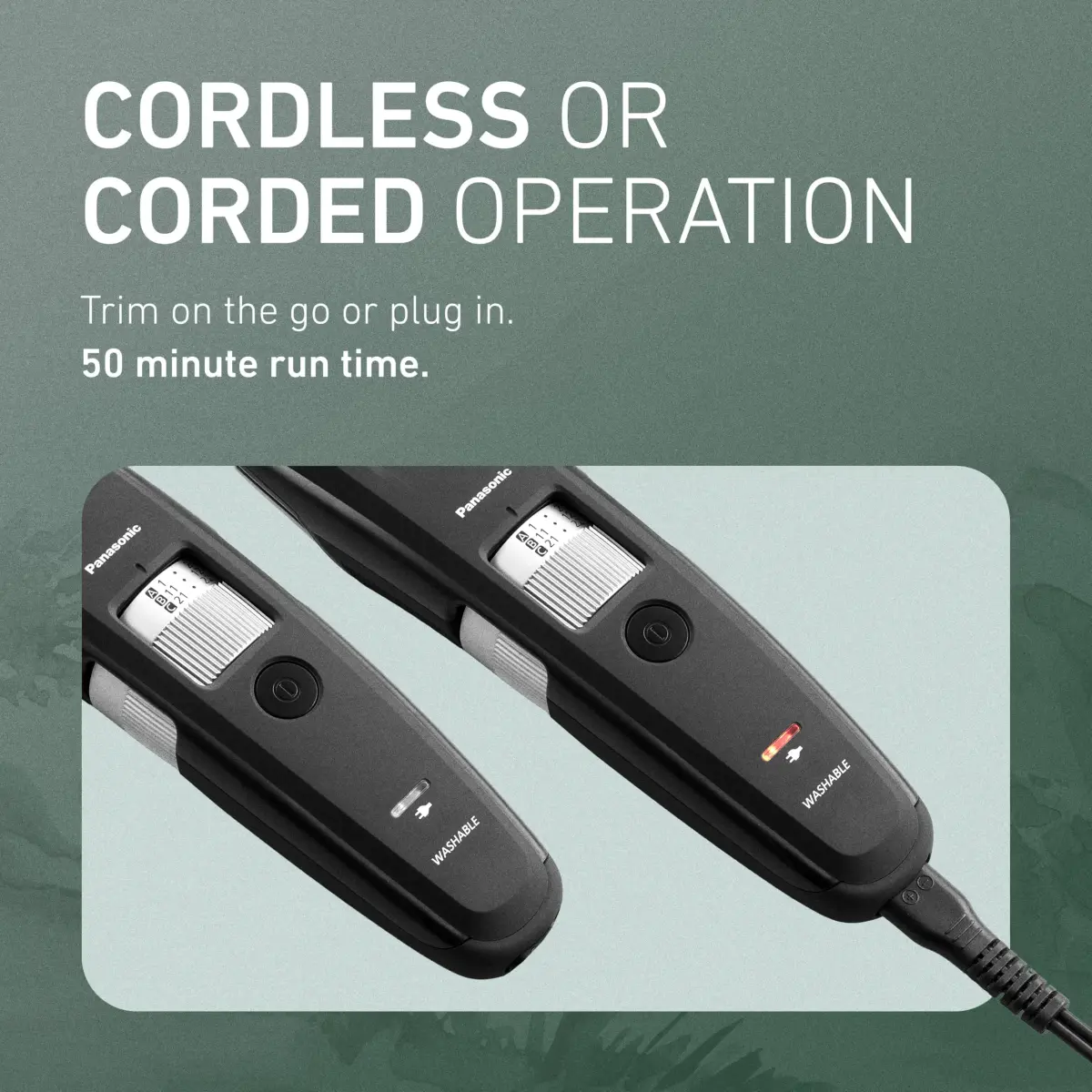 Panasonic ER-GB96-K Beard Trimmer for Men, 0.5mm-30mm Length Settings | Corded or Cordless Use - view 6