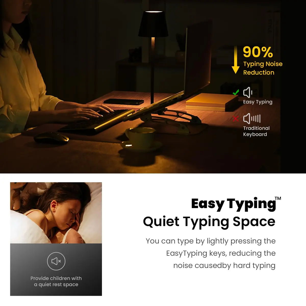 cimetech Wireless Keyboard and Mouse Combo Grey Black | Quiet Scissor-Switch Keys & 2.4GHz Plug-and-Play - view 6