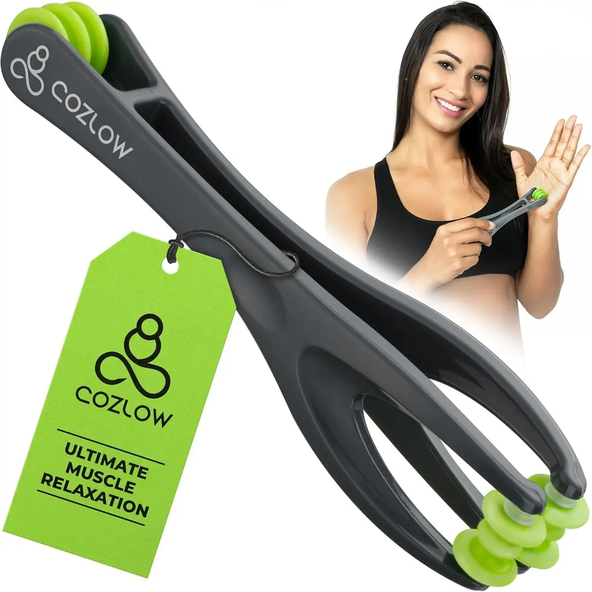 COZLOW Dual-Sided Finger Massager for Arthritis & Carpal Tunnel Relief | 17.78cm (7in) Length - main product image