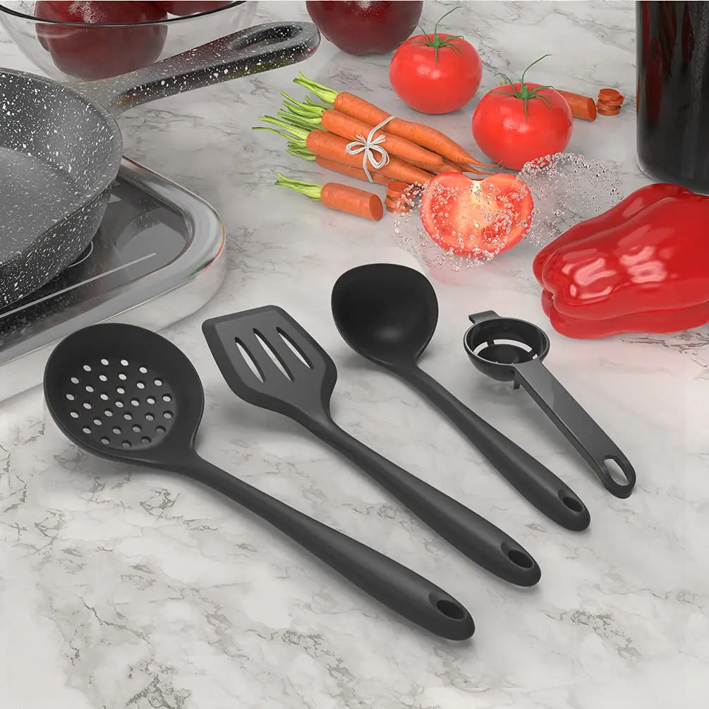 AOTHOD Silicone Cooking Utensils Set - Heat Resistant 446°F | BPA Free Kitchen Gadgets - view 5