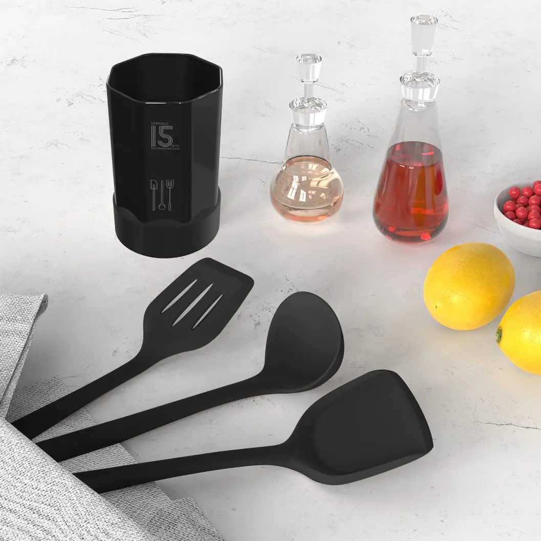 AOTHOD Silicone Cooking Utensils Set - Heat Resistant 446°F | BPA Free Kitchen Gadgets - view 9