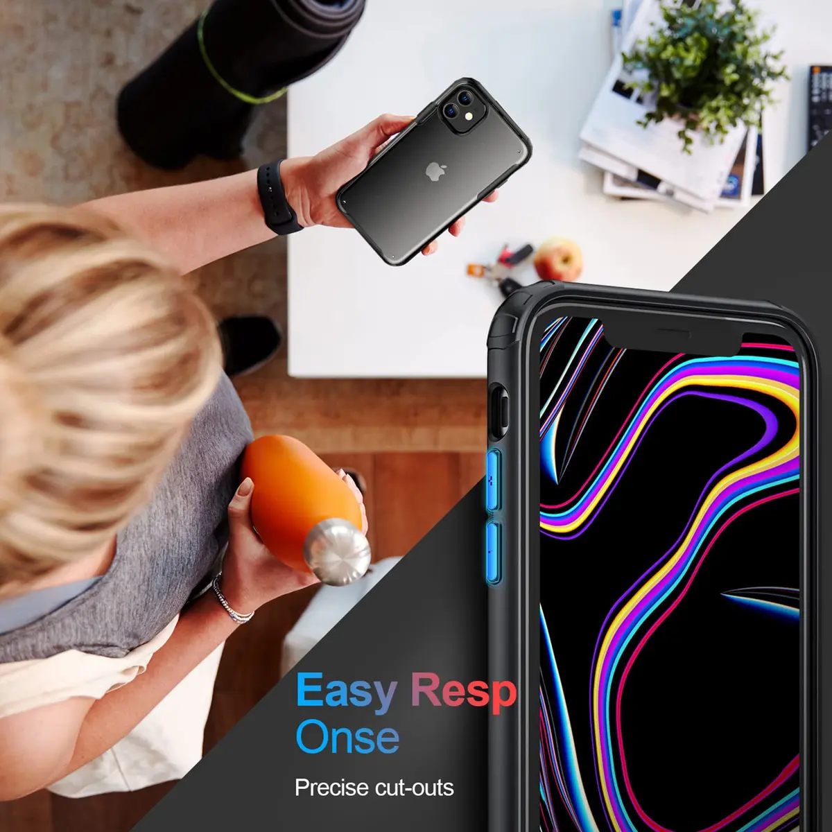 ORIbox Case Compatible with iPhone 11 | Translucent Matte, Shatterproof & Scratch Resistant - view 8