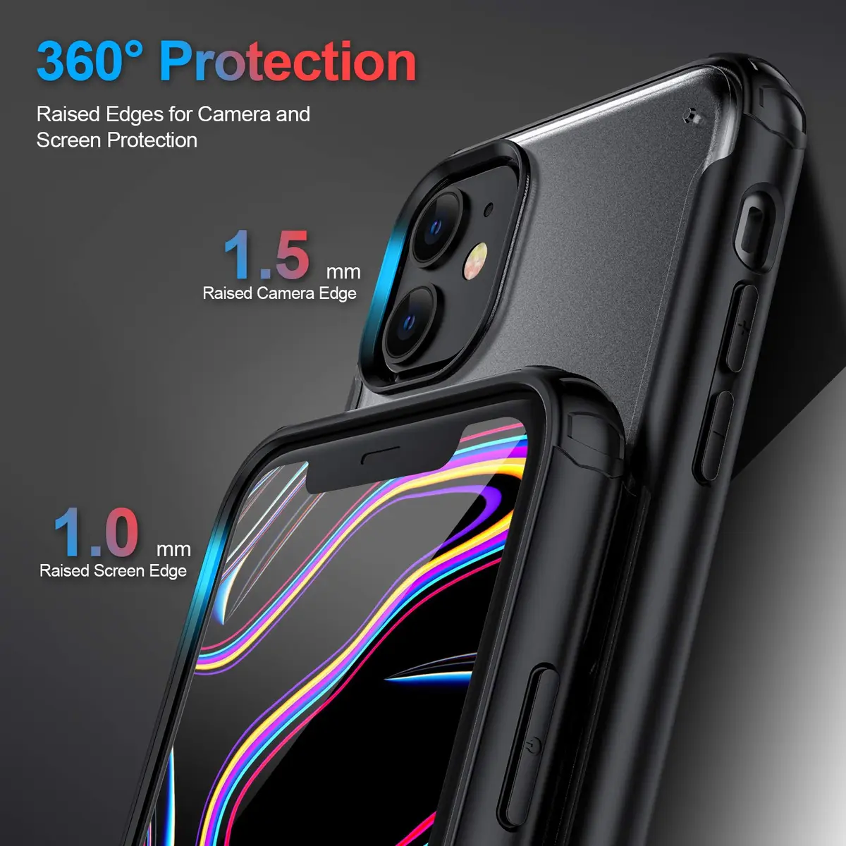 ORIbox Case Compatible with iPhone 11 | Translucent Matte, Shatterproof & Scratch Resistant - view 4