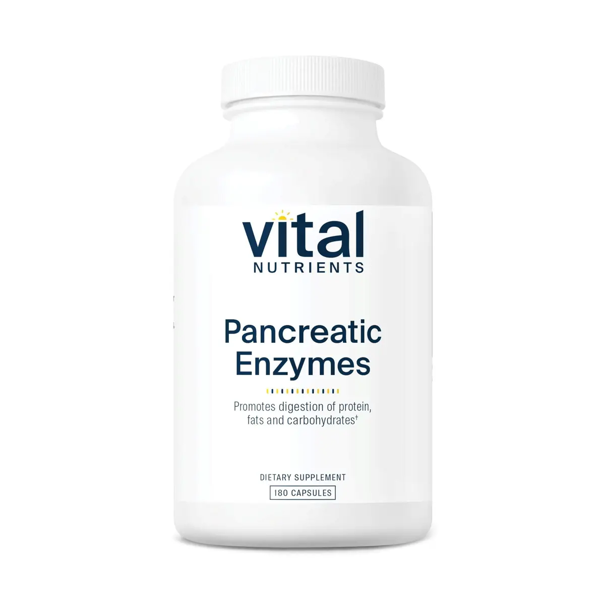 Vital Nutrients Pancreatic Enzymes 1000mg 180 Capsules | Supports Digestion & Nutrient Absorption - main product image