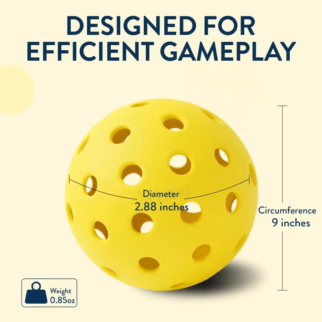 Pro Aviana Pickleball Ball Set | USAPA Approved Outdoor Tournament Balls | 12 Pack, Yellow - view 4