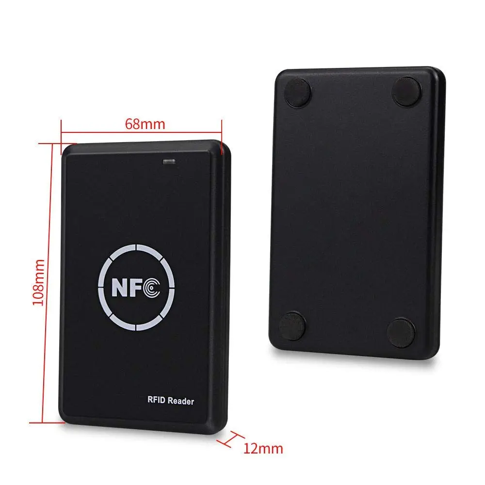 LEXI RFID NFC Duplicator NS106 with 5 T5577 & 5 UID Key Cards | USB Interface, 125KHz/13.56MHz Dual Frequency Copier - view 8