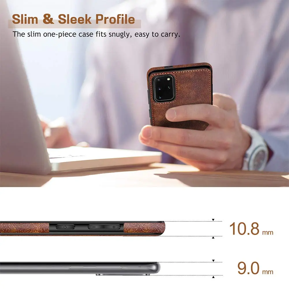 LOHASIC Leather Case for Samsung Galaxy S20 Plus 6.7" | Slim, Shockproof & Elegant - view 4