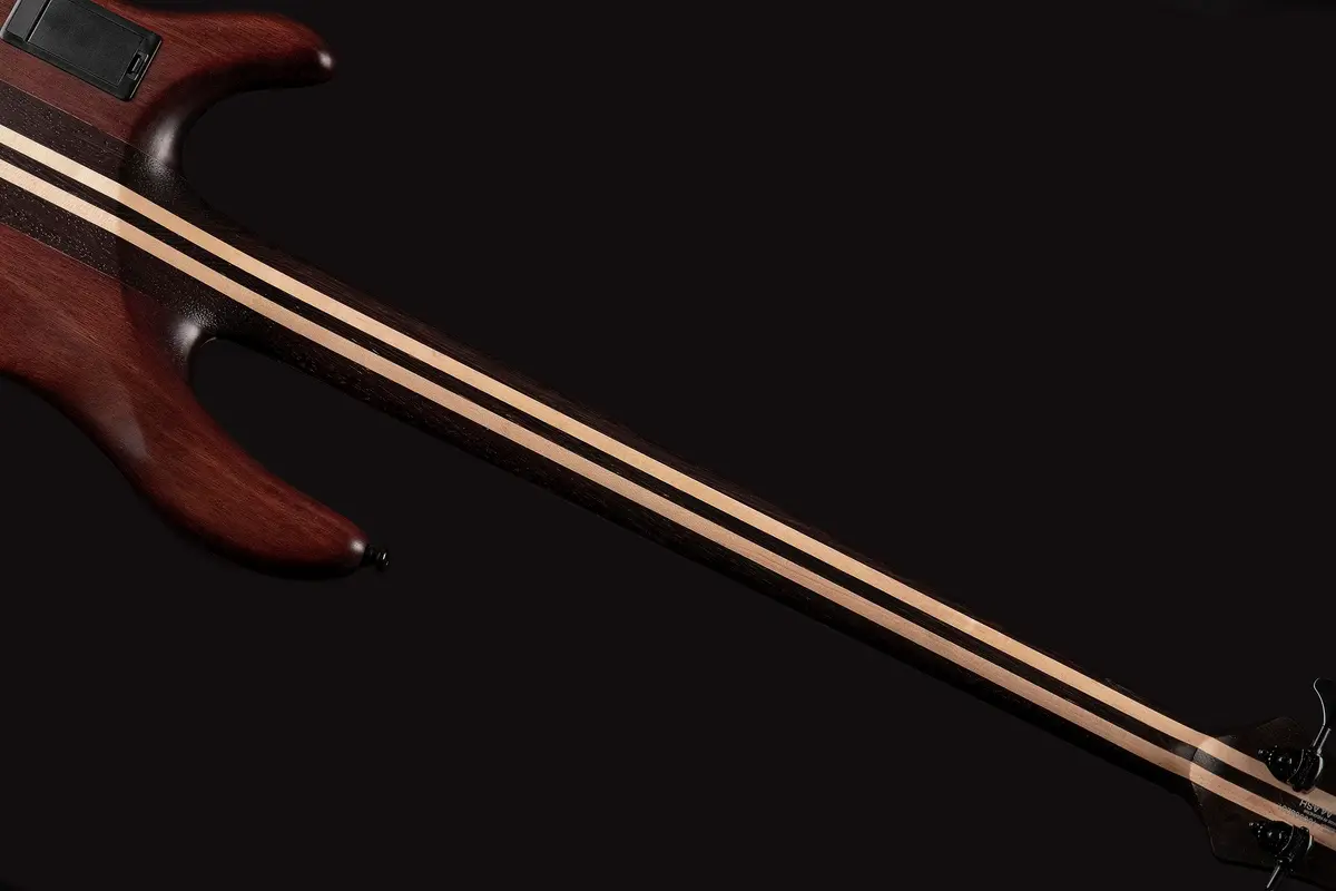 Cort Artisan A4 Ultra Ash Bass Guitar, Etched Natural Black | Modern Ash & Mahogany Bass for Rock & Studio - view 3