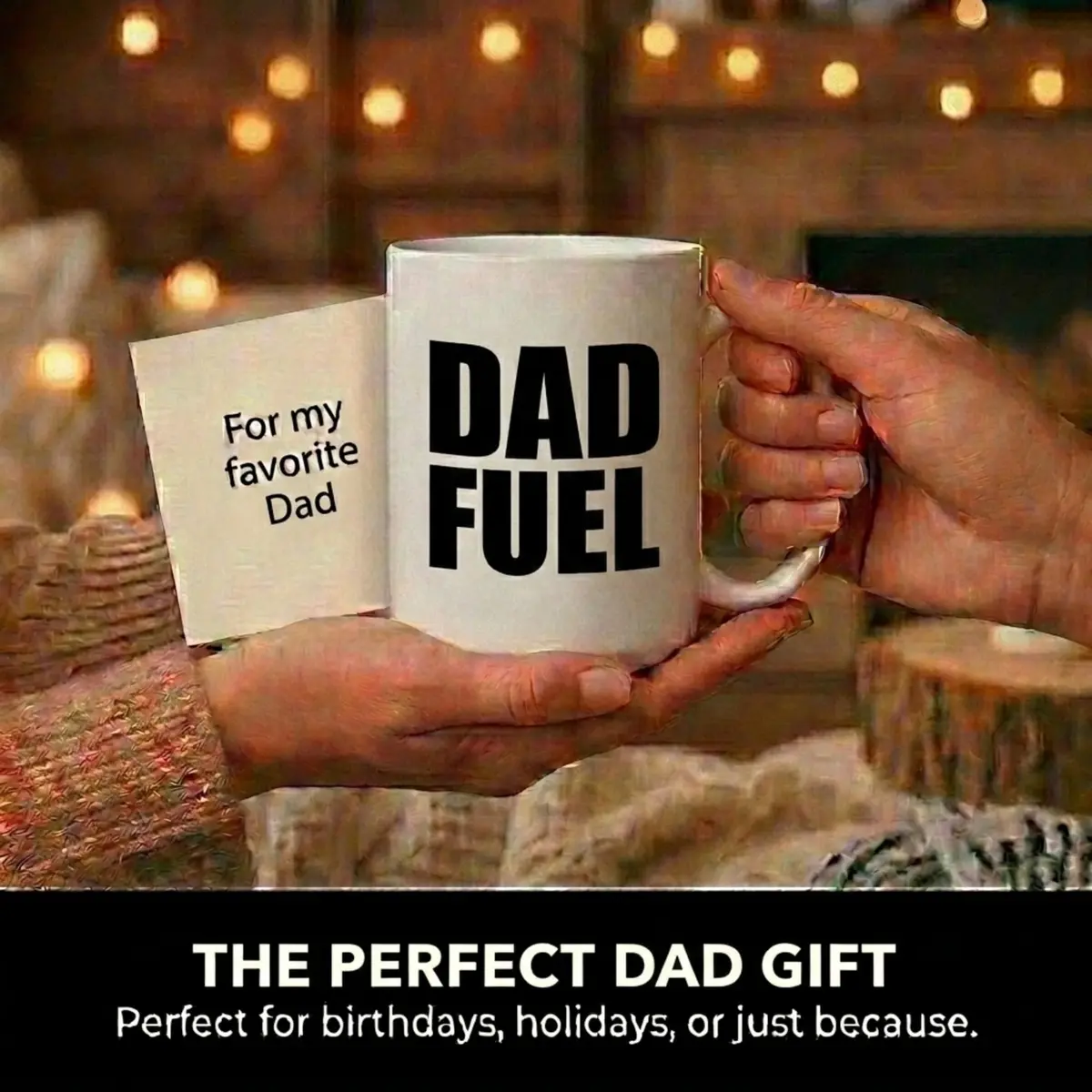 Artisan Owl Dad Fuel Coffee Mug 443ml (15oz) | Funny Ceramic Cup for Father, Husband, Expecting Dad - view 5