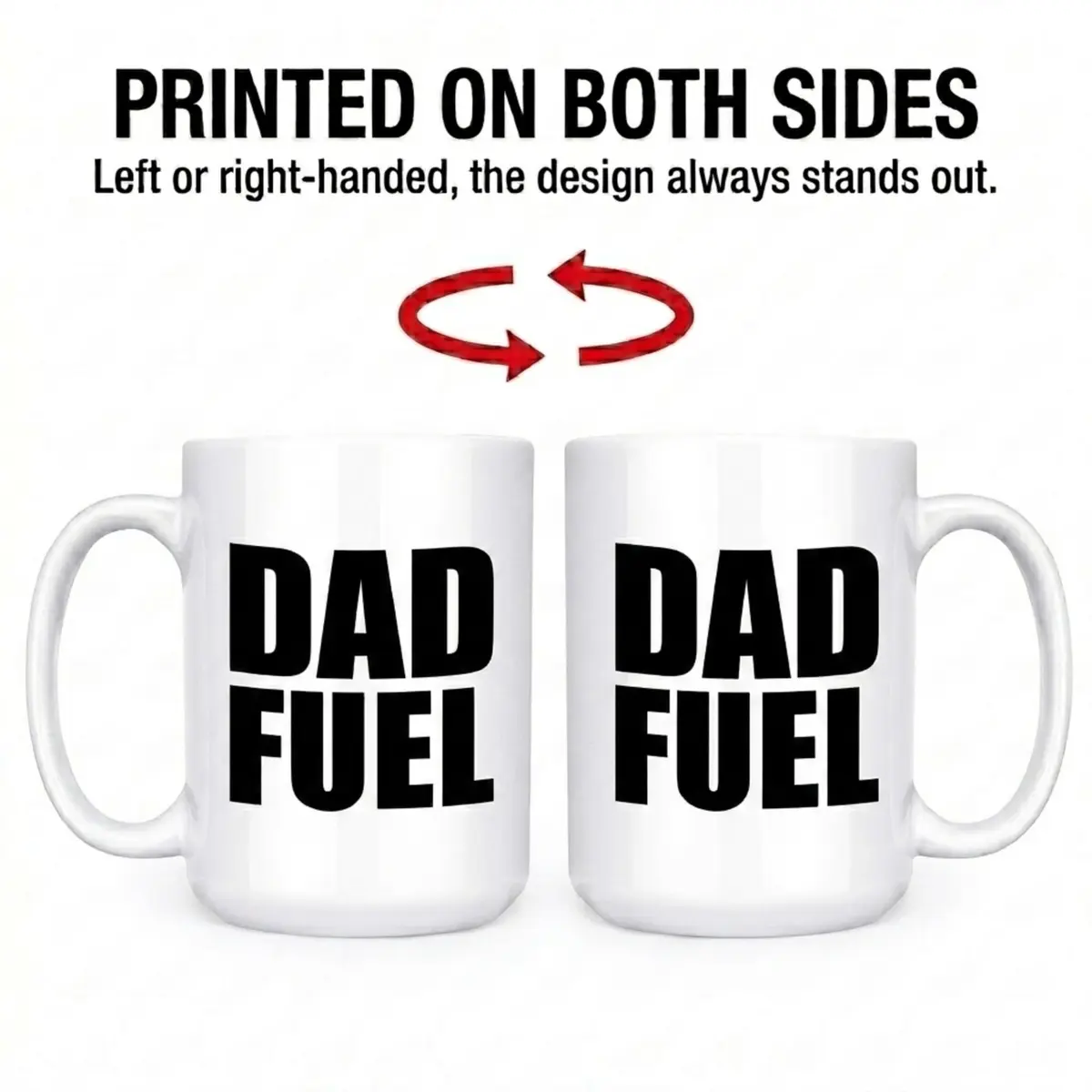 Artisan Owl Dad Fuel Coffee Mug 443ml (15oz) | Funny Ceramic Cup for Father, Husband, Expecting Dad - view 6