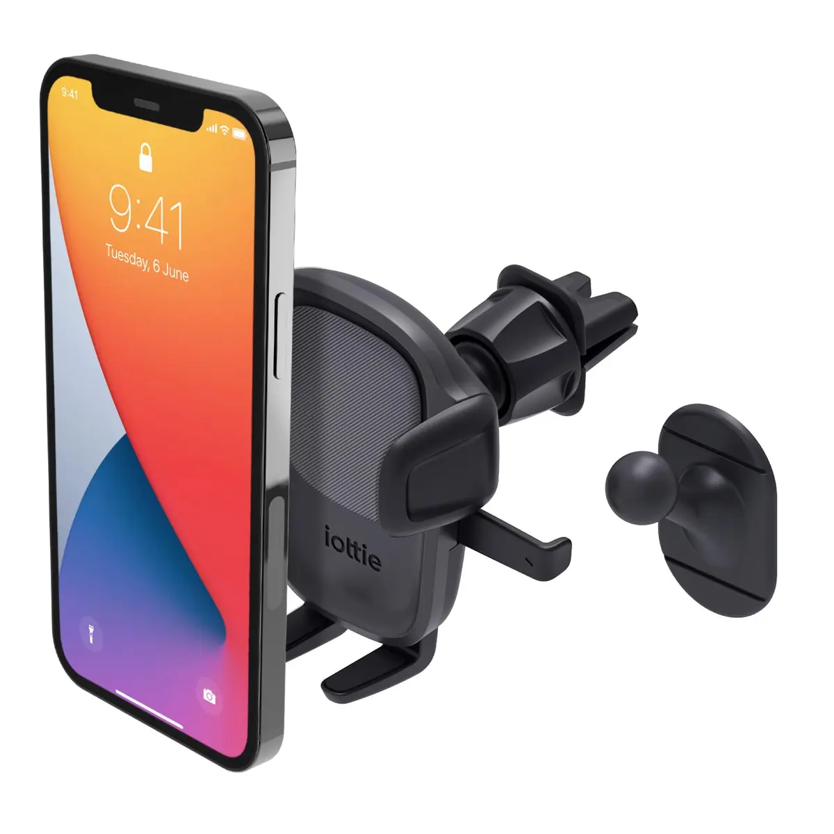 iOttie Easy One Touch 5 Air Vent & Flush Mount Combo - Universal Car Phone Holder for Smartphones, 10.2 cm (4 in) Width Capacity - main product image