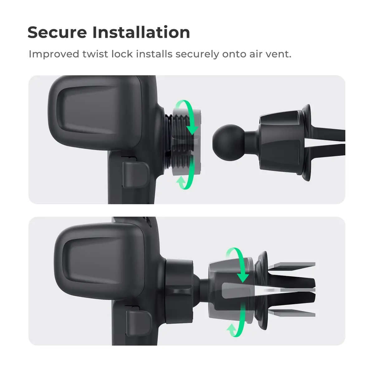 iOttie Easy One Touch 5 Air Vent & Flush Mount Combo - Universal Car Phone Holder for Smartphones, 10.2 cm (4 in) Width Capacity - view 3