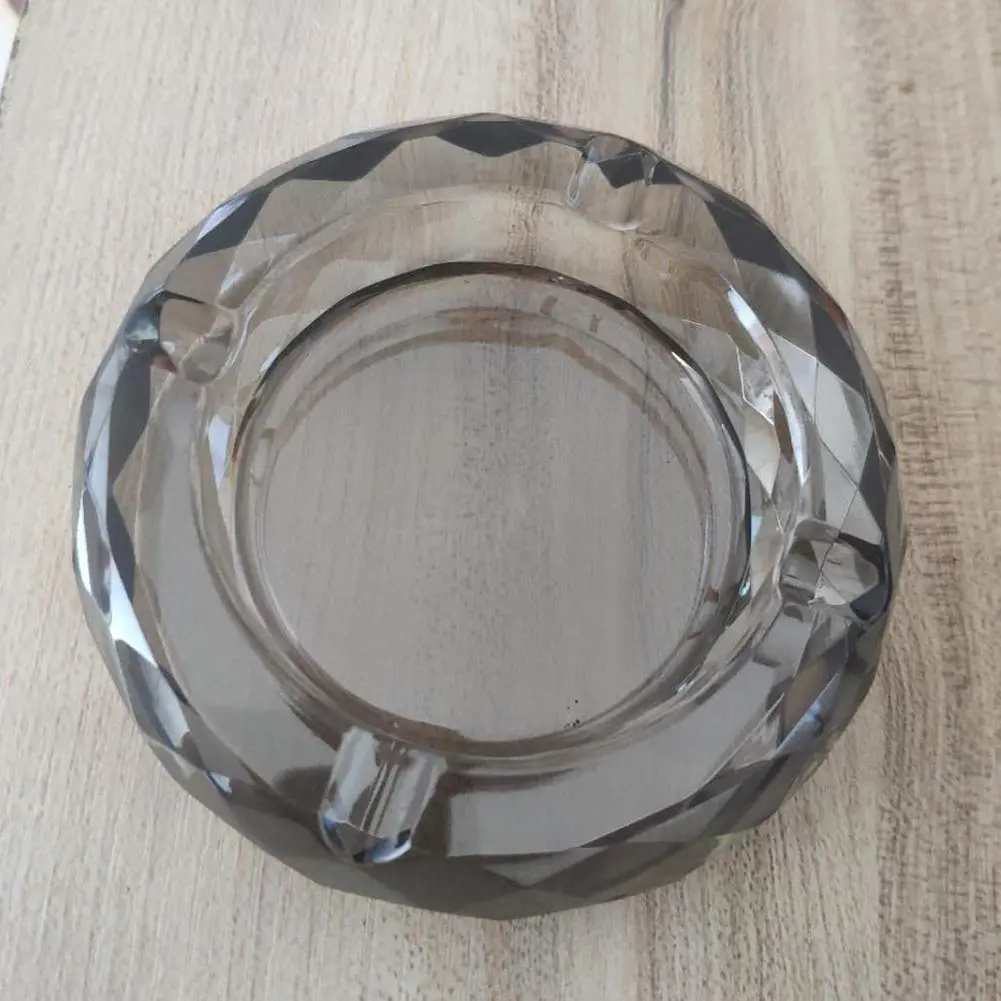 HOSTEESSCHOICE Crystal Glass Ashtray | Round Crystal Decor for Home & Office - view 5