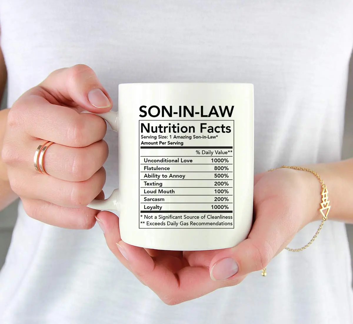 Andaz Press Funny 11oz Ceramic Coffee Tea Mug Thank You Gift Son-in-Law | Novelty Gag Birthday Christmas - view 3
