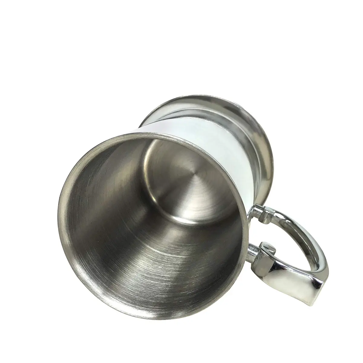 N2 20oz Double Wall Stainless Steel Beer Mug Shaker Handle Silver | Classic 18/8 Steel Drinkware (20oz, 580ml) - view 4