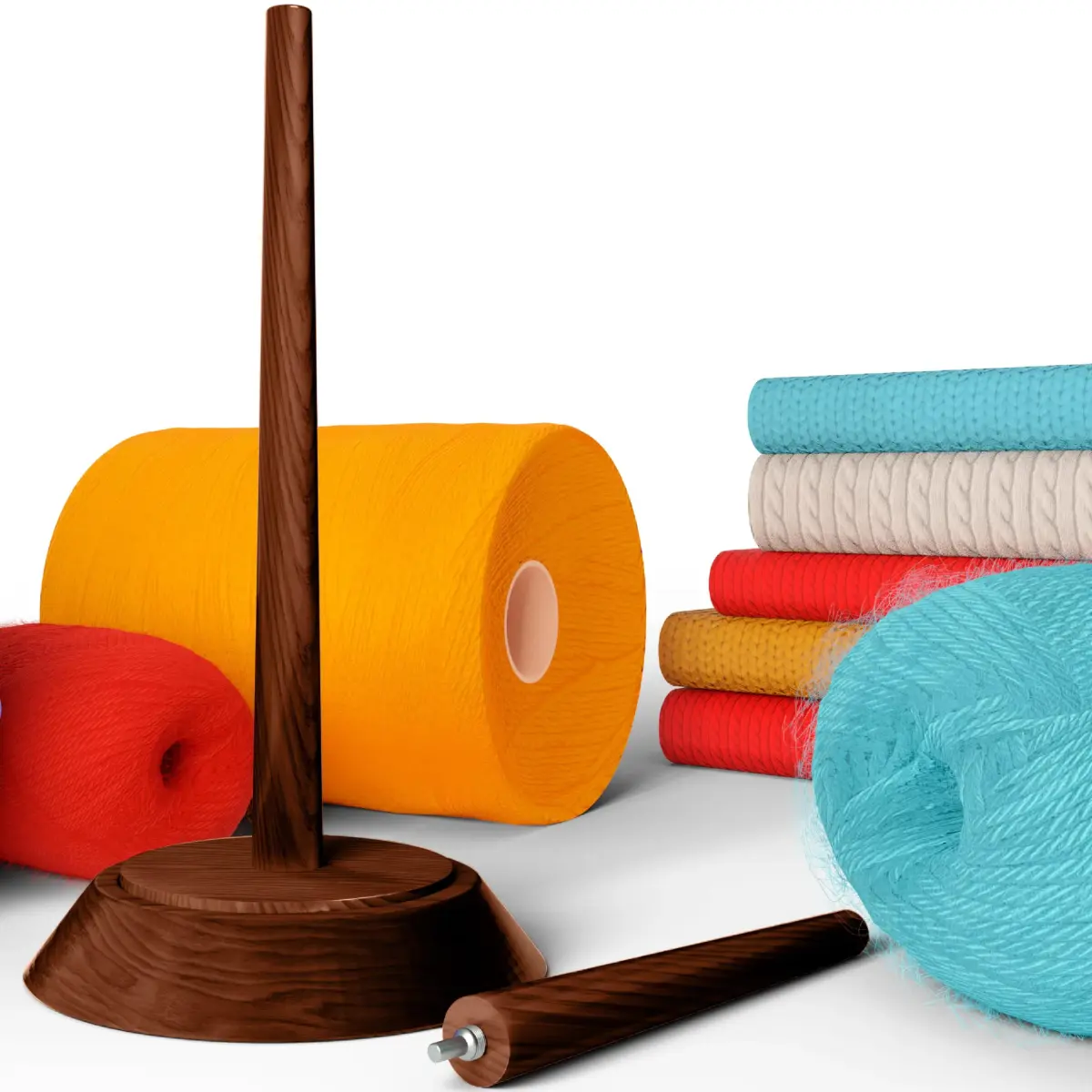 BarvA Wooden Yarn Holder with Bearing Spinner & Extra Spindle | 10.0 kg (22 Lb) Capacity - view 6